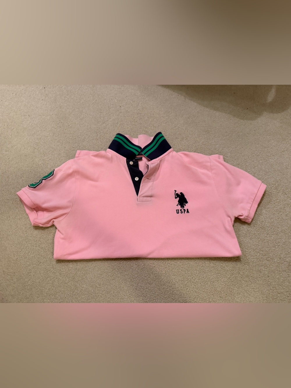 Men’s Pink USPA Polo